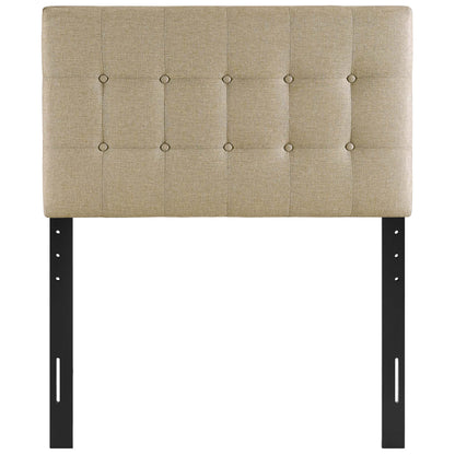 Emily Upholstered Fabric Twin Headboard by Furniture For America