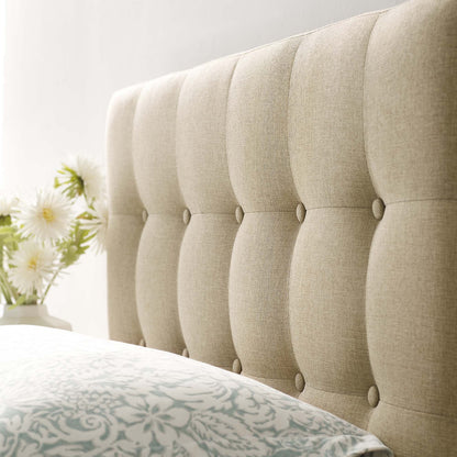 Emily Upholstered Fabric Twin Headboard by Furniture For America