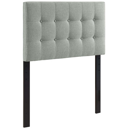 Emily Upholstered Fabric Twin Headboard by Furniture For America