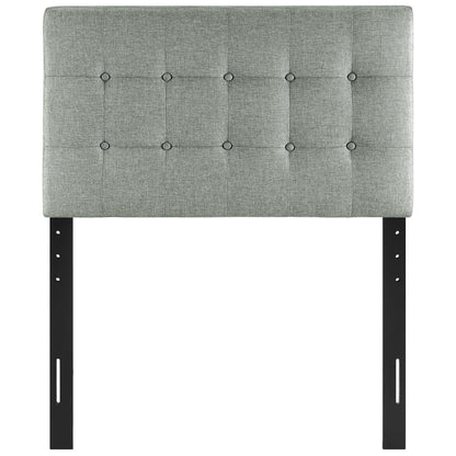 Emily Upholstered Fabric Twin Headboard by Furniture For America