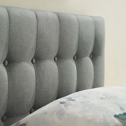 Emily Upholstered Fabric Twin Headboard by Furniture For America