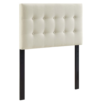 Emily Upholstered Fabric Twin Headboard by Furniture For America