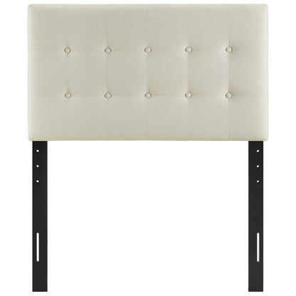 Emily Upholstered Fabric Twin Headboard by Furniture For America