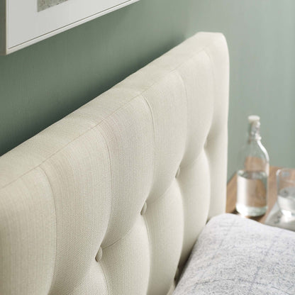 Emily Upholstered Fabric Twin Headboard by Furniture For America