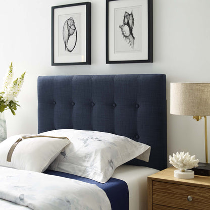 Emily Upholstered Fabric Twin Headboard by Furniture For America
