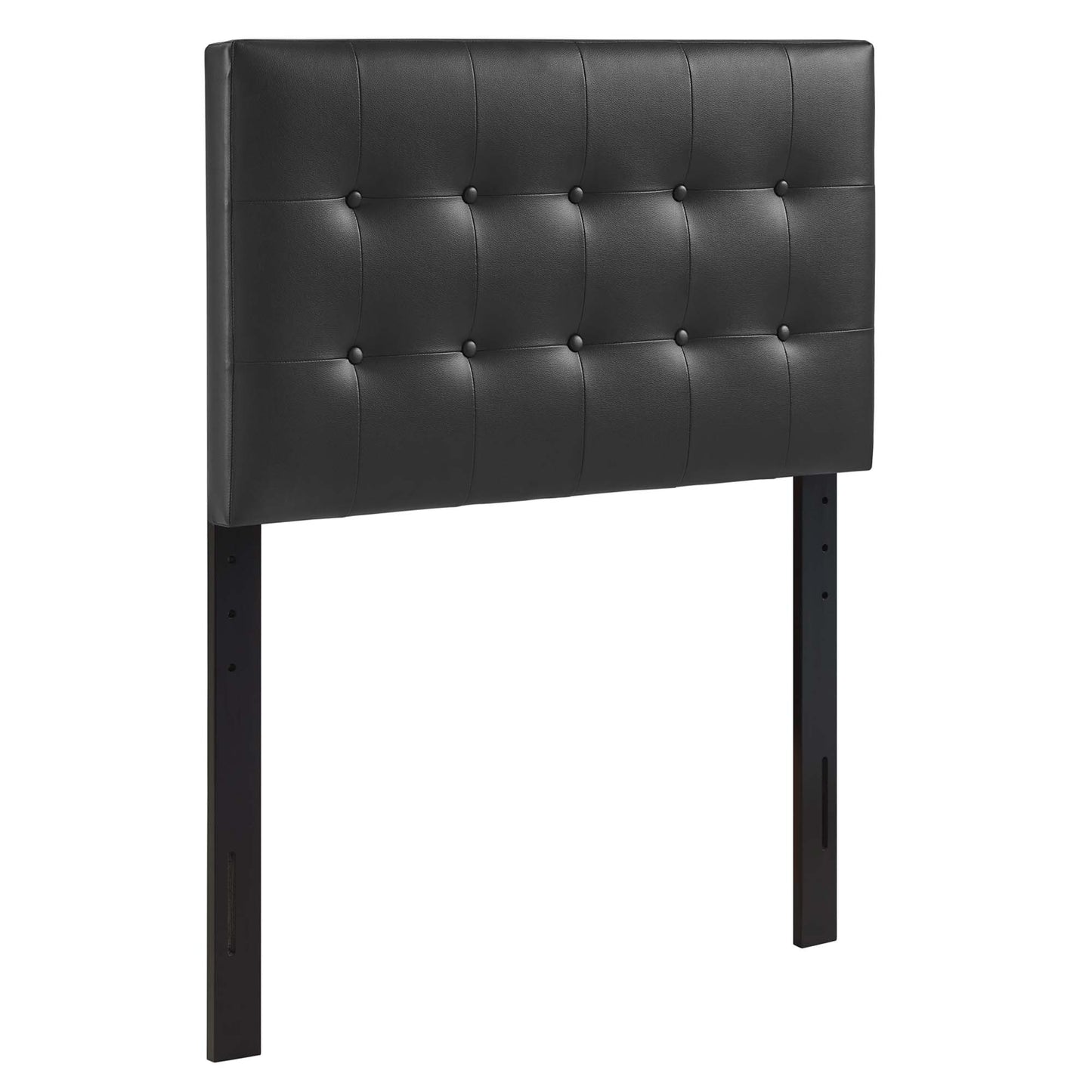 Emily Upholstered Vinyl Twin Headboard by Furniture For America