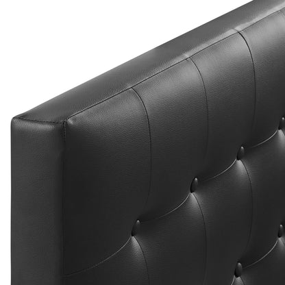 Emily Upholstered Vinyl Twin Headboard by Furniture For America