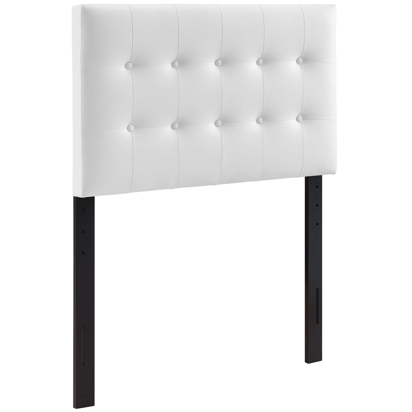 Emily Upholstered Vinyl Twin Headboard by Furniture For America