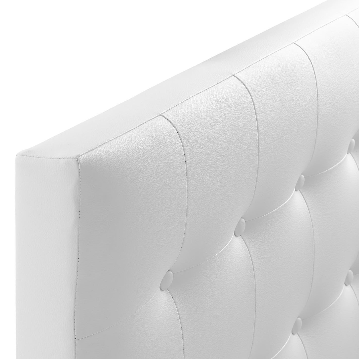 Emily Upholstered Vinyl Twin Headboard by Furniture For America
