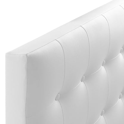 Emily Upholstered Vinyl Twin Headboard by Furniture For America