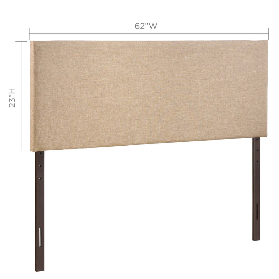 Grove Upholstered Queen Headboard in Cafe