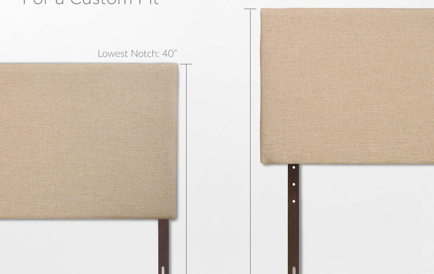 Grove Upholstered Queen Headboard in Cafe