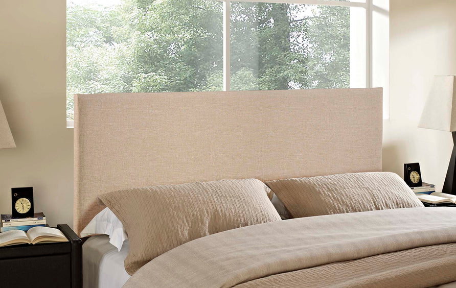 Grove Upholstered Queen Headboard in Cafe