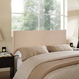 Grove Upholstered Queen Headboard in Cafe