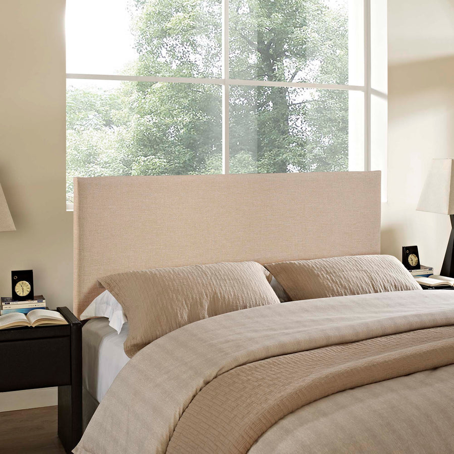 Grove Upholstered Queen Headboard in Cafe