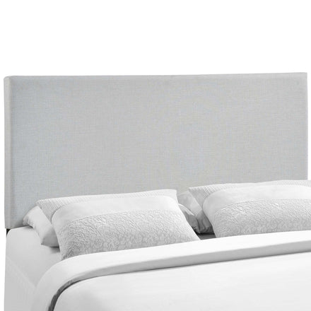 Region Upholstered Queen Headboard in Sky Gray