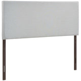 Grove Upholstered Queen Headboard in Sky Gray