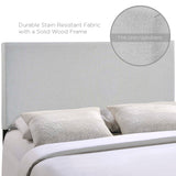 Grove Upholstered Queen Headboard in Sky Gray