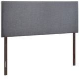 Grove Upholstered Queen Headboard in Smoke