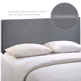 Grove Upholstered Queen Headboard in Smoke