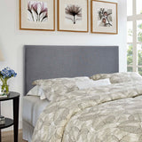 Grove Upholstered Queen Headboard in Smoke