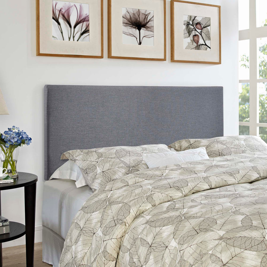 Grove Upholstered Queen Headboard in Smoke
