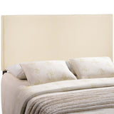 Grove Upholstered Fabric King Headboard in Ivory