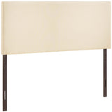 Grove Upholstered Fabric King Headboard in Ivory