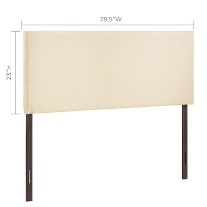 Region Upholstered Fabric King Headboard by Furniture For America