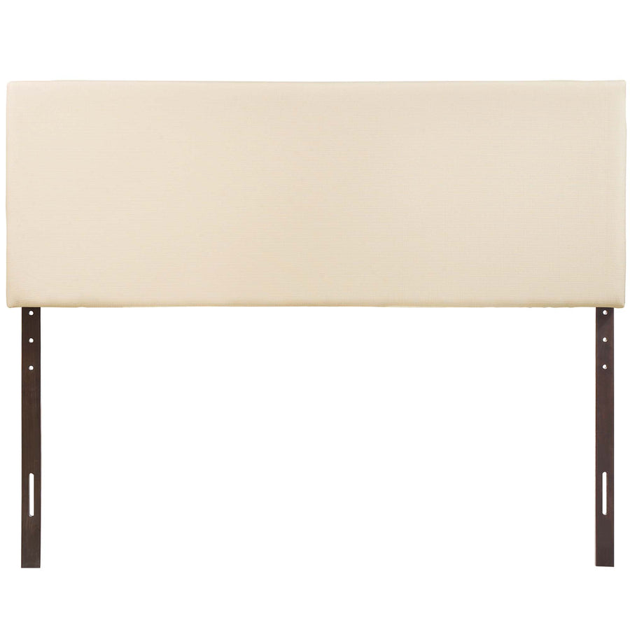 Grove Upholstered Fabric King Headboard in Ivory
