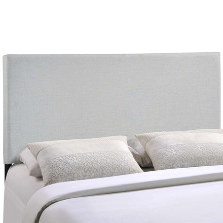 Region Upholstered Fabric Full Headboard in Sky Gray