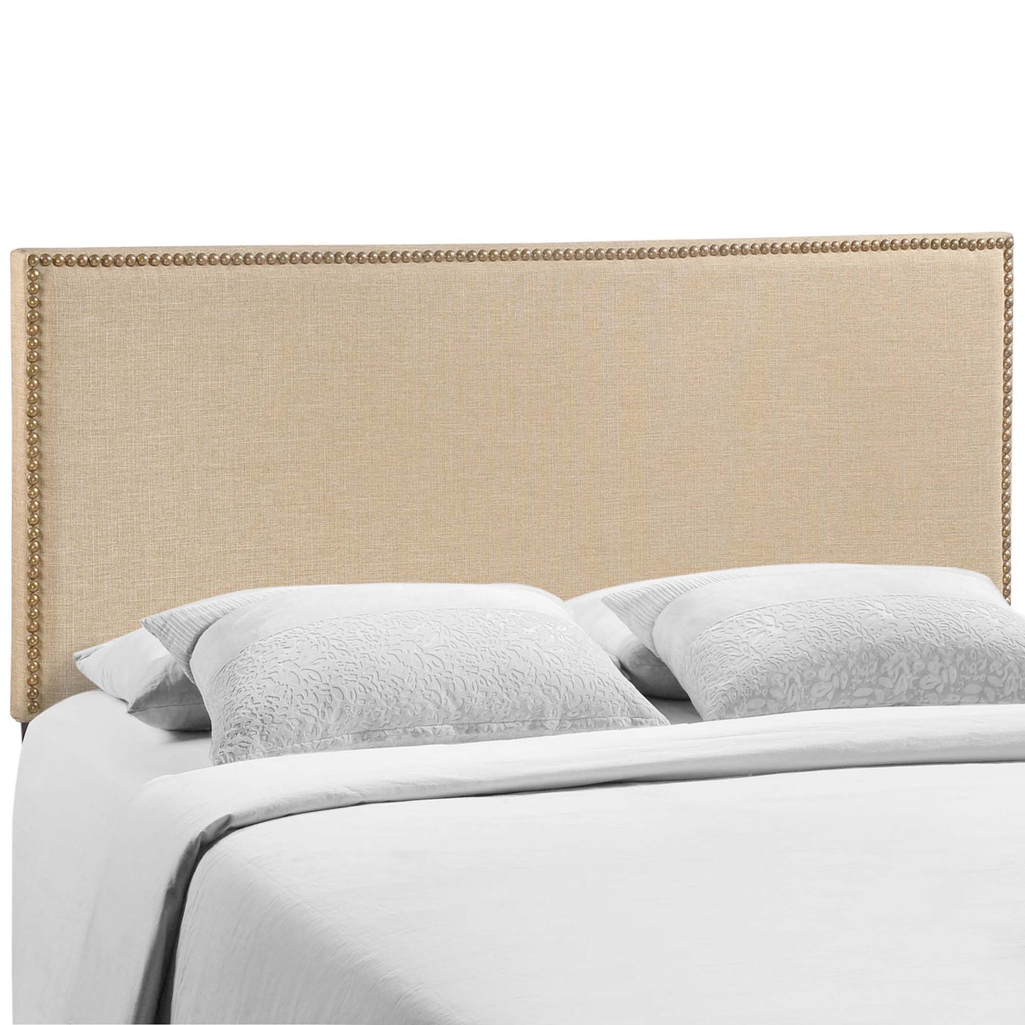 Region Nailhead Upholstered Queen Headboard by Furniture For America