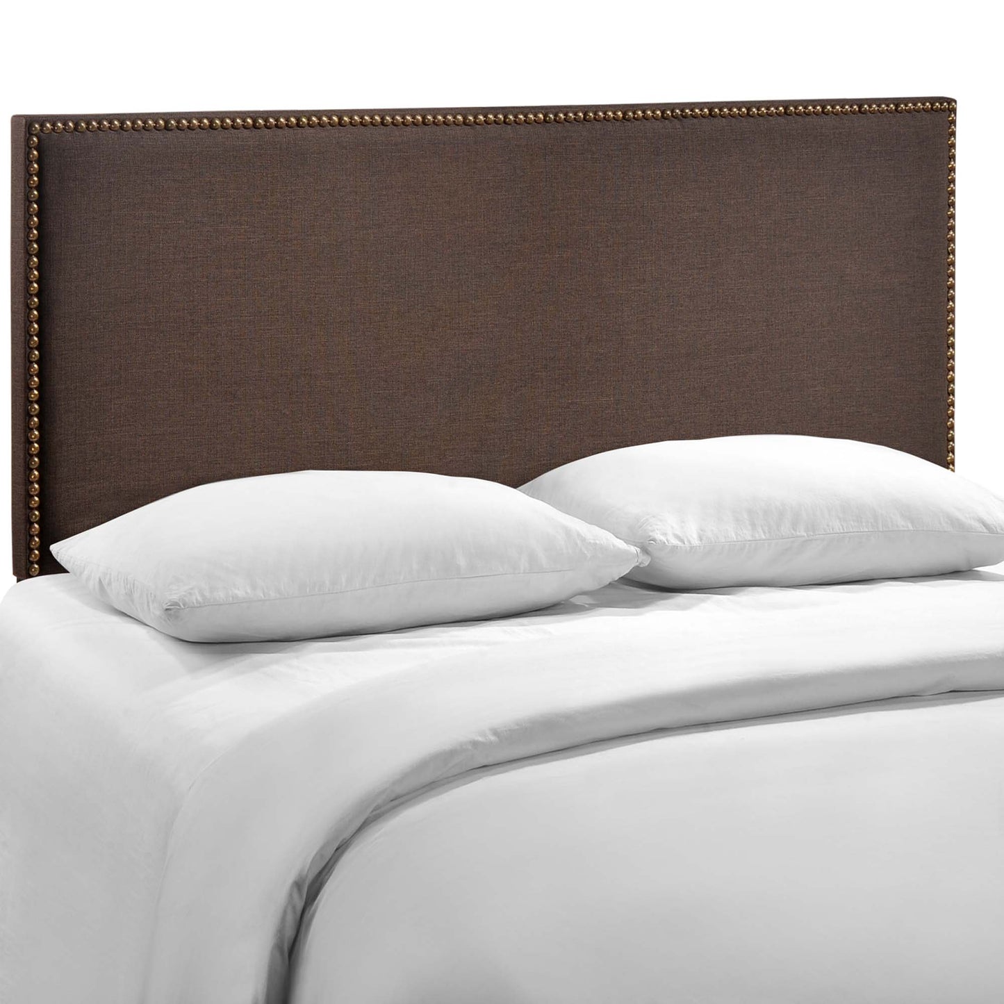 Region Nailhead Upholstered Queen Headboard by Furniture For America