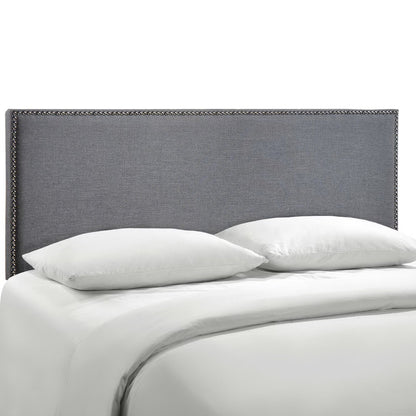 Region Nailhead Upholstered Queen Headboard by Furniture For America