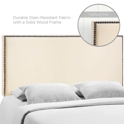 Region Nailhead Upholstered Full Headboard by Furniture For America
