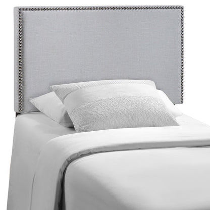 Region Nailhead Upholstered Twin Headboard by Furniture For America