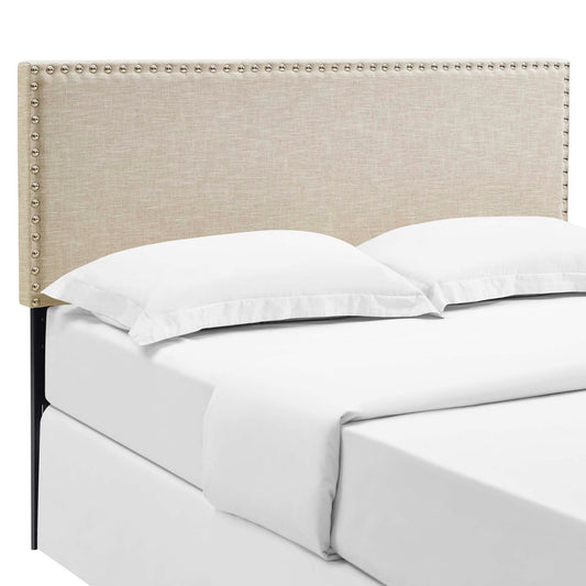 Phoebe Upholstered Fabric Queen Headboard by Furniture For America