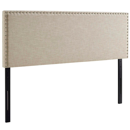 Phoebe Upholstered Fabric Queen Headboard by Furniture For America