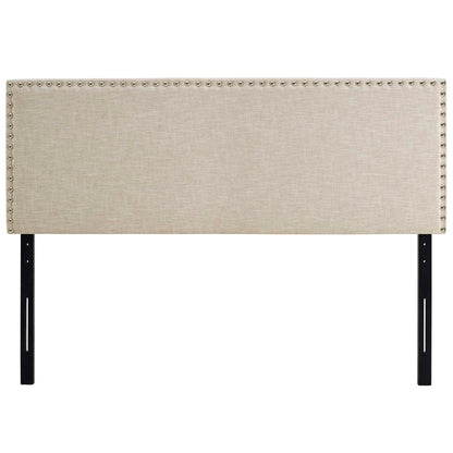 Phoebe Upholstered Fabric Queen Headboard by Furniture For America