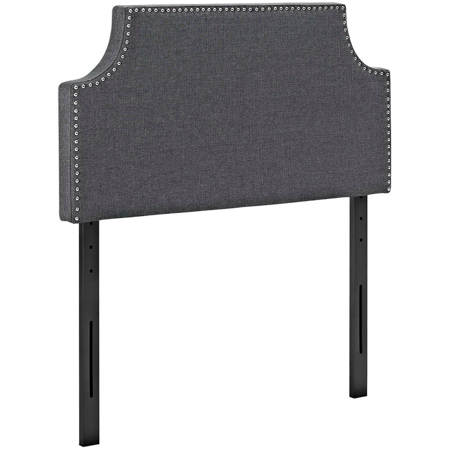 Sirius Upholstered Fabric Twin Headboard in Gray