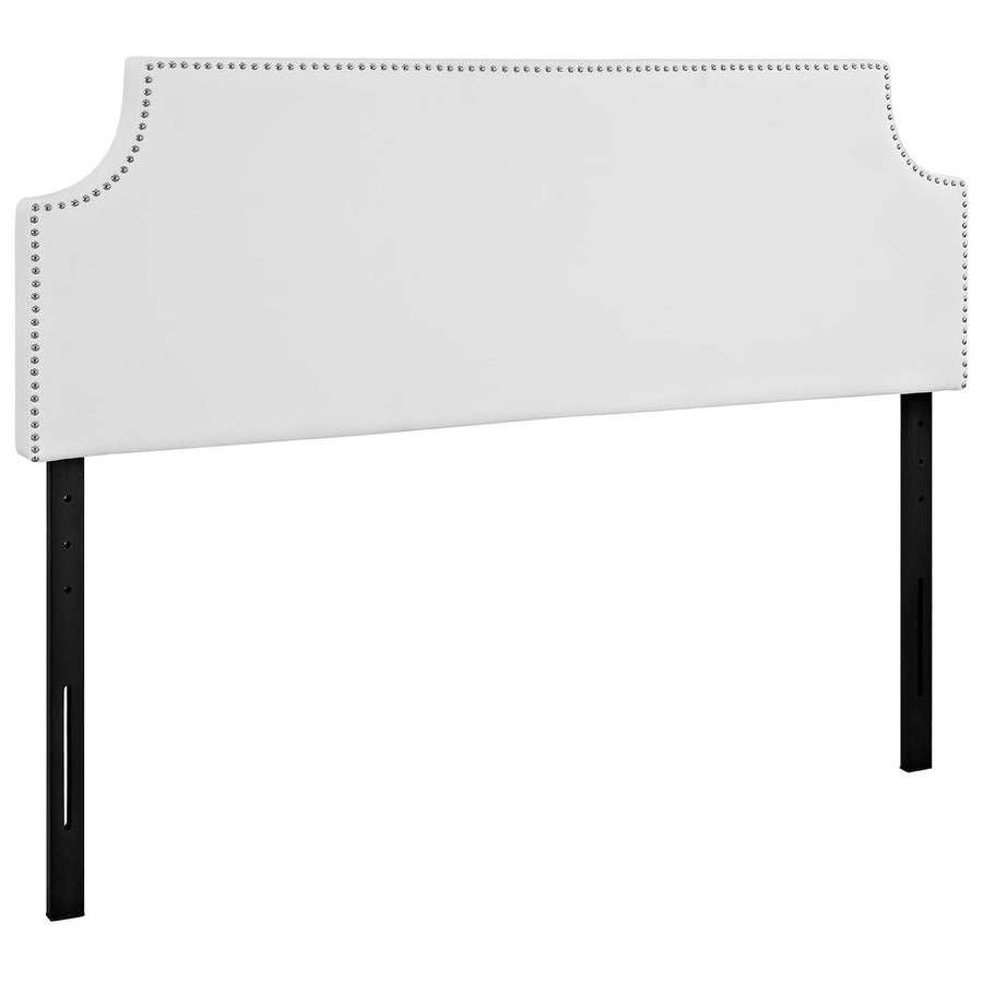 Sirius Upholstered Vinyl Queen Headboard in White