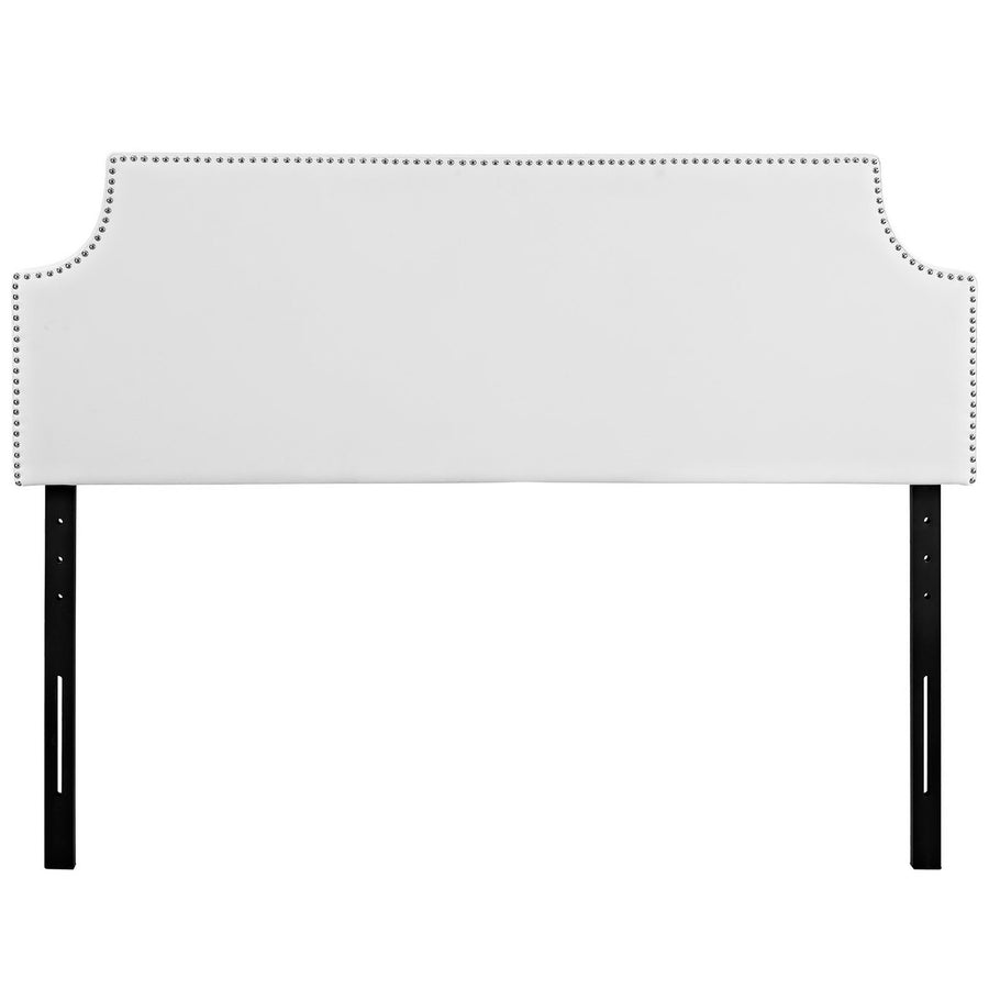 Sirius Upholstered Vinyl Queen Headboard in White