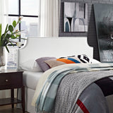 Sirius Upholstered Vinyl Queen Headboard in White