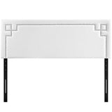 Seville Upholstered Vinyl Queen Headboard in White