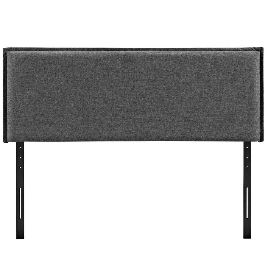Slate Upholstered Fabric Full Headboard in Gray