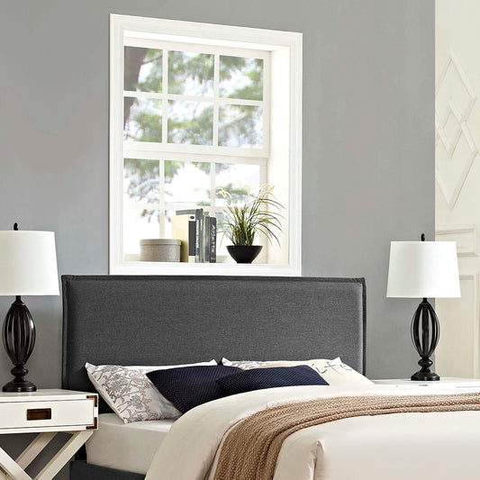 Camille Upholstered Fabric Full Headboard by Furniture For America