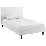 Retreat Fabric Twin Bed in White