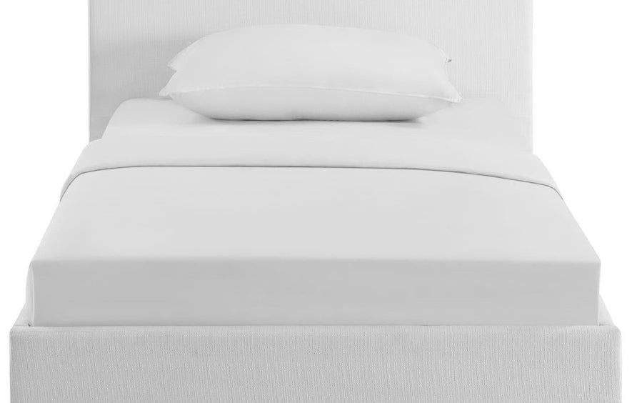 Retreat Fabric Twin Bed in White