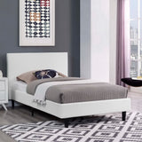 Retreat Fabric Twin Bed in White