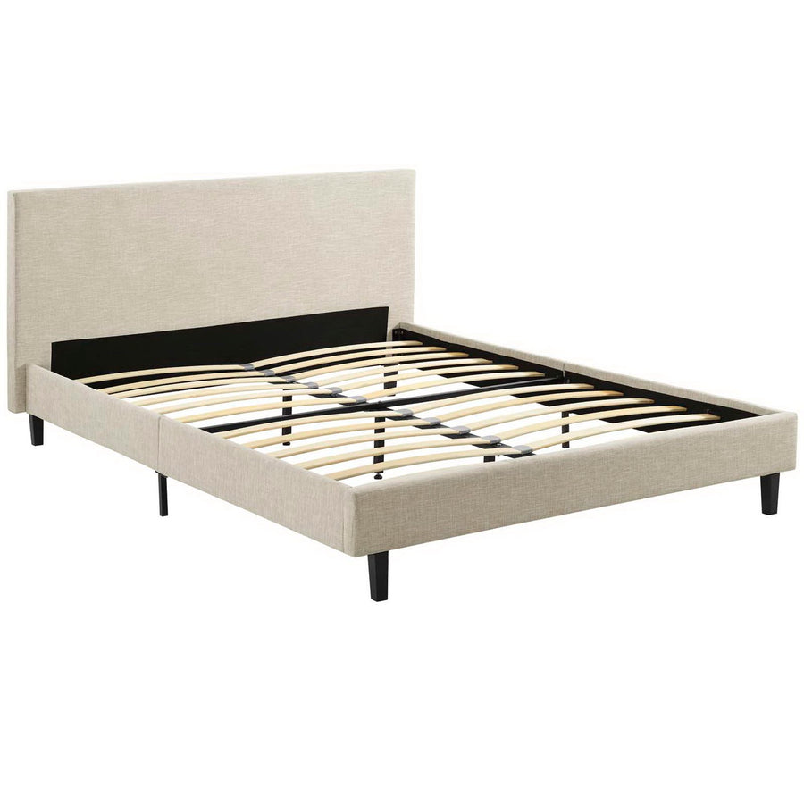 Retreat Fabric Full Bed in Beige
